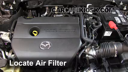 2012 Mazda 6 i 2.5L 4 Cyl. Air Filter (Engine) Replace
